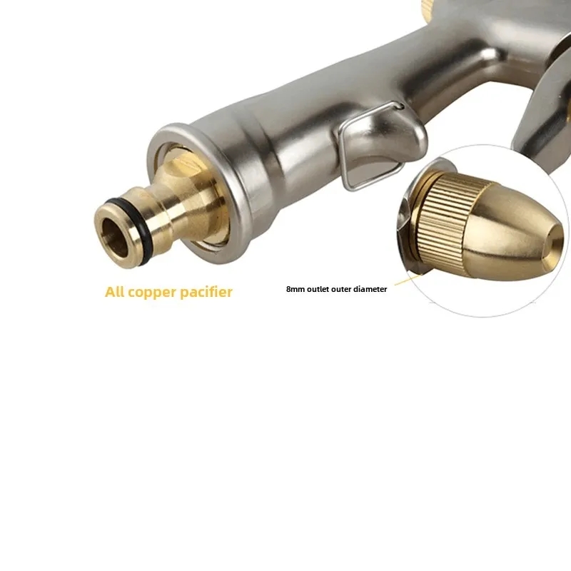 Wholesale Heavy Duty Zinc Alloy Garden Hose Nozzle with Lock Bar 1