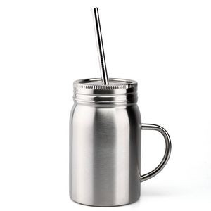 Stainless Steel Mason Jar With Handle 1