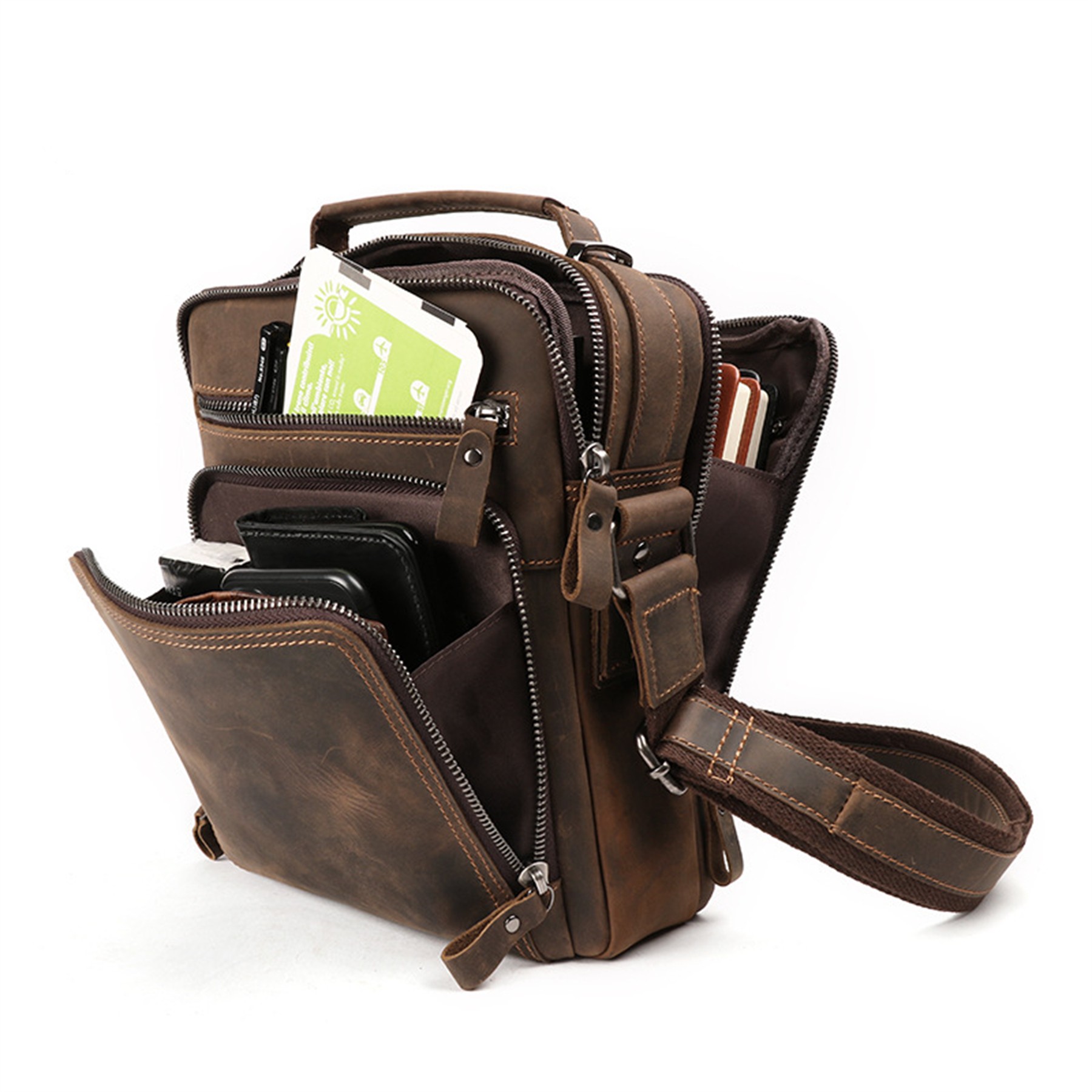 Genuine Leather Messenger Bag 4