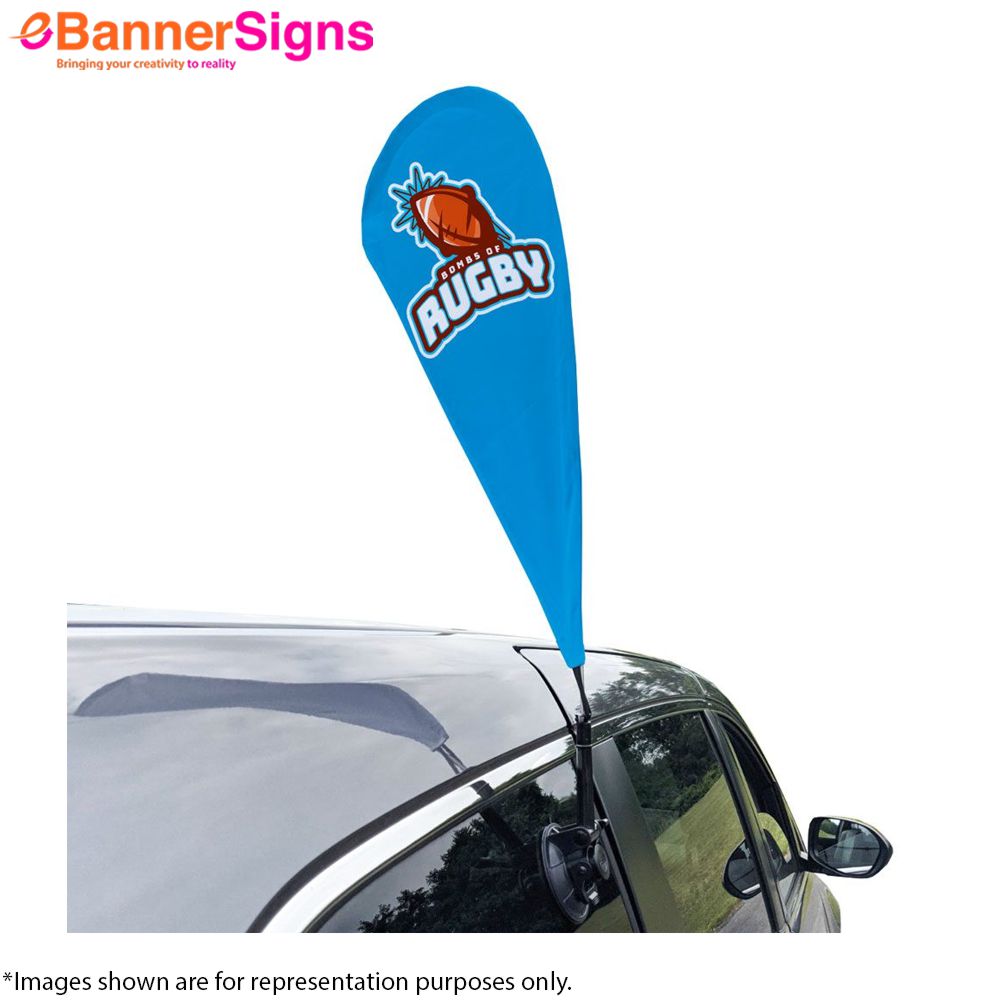 Teardrop Suction Cup Flag 5