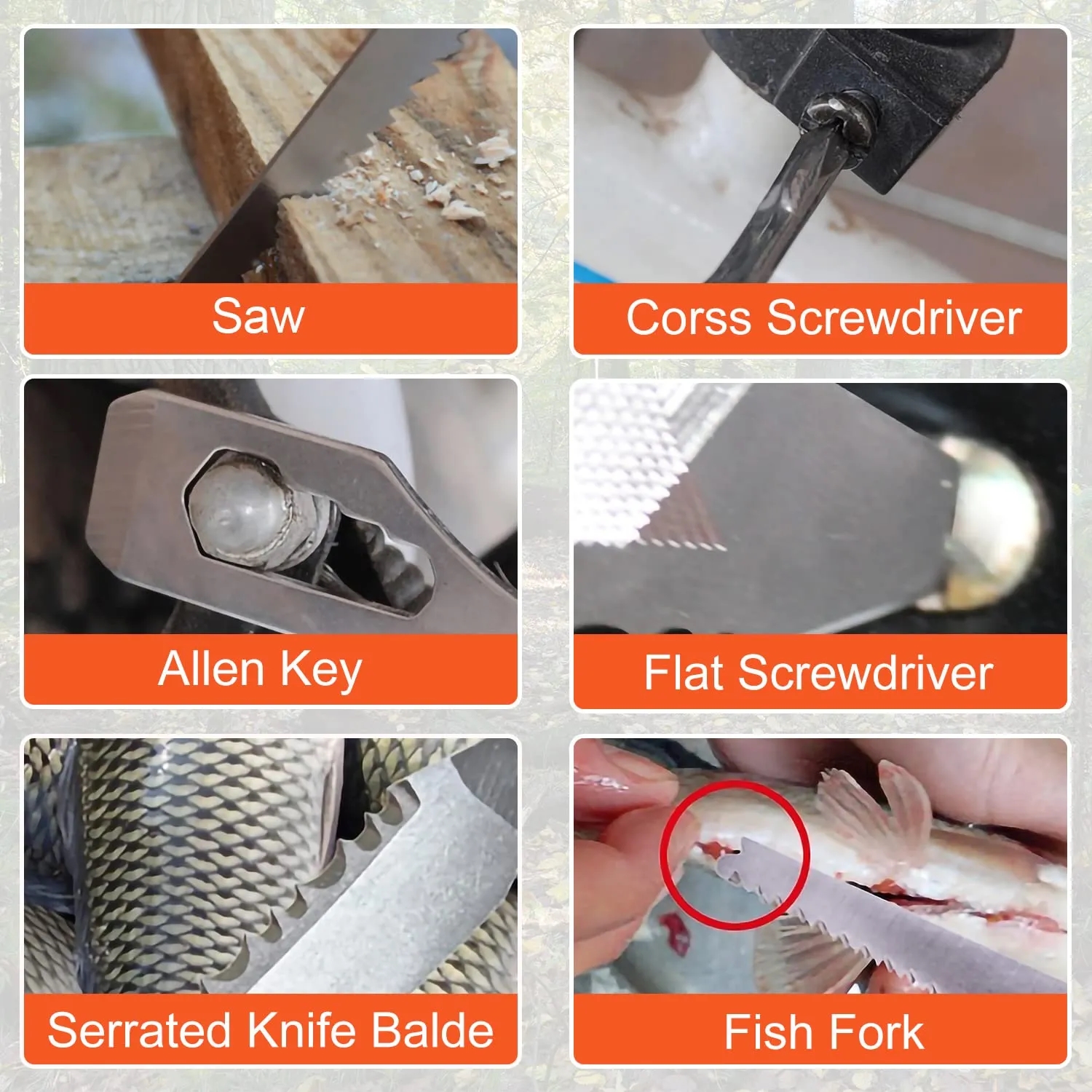 Multifunction Tool Portable Folding 6