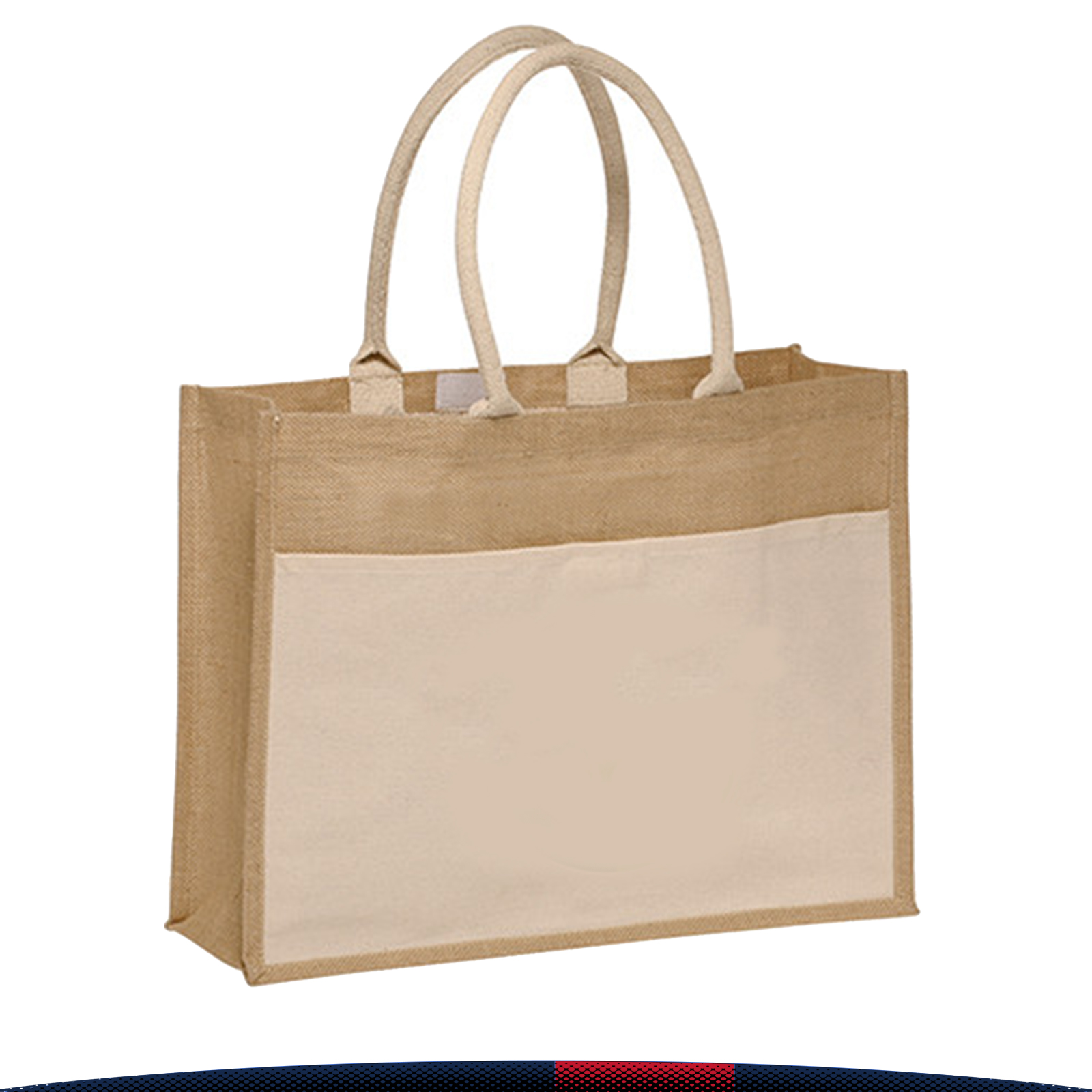 Trisp Jute Tote Bag, custom tote bag with logo imprint 2