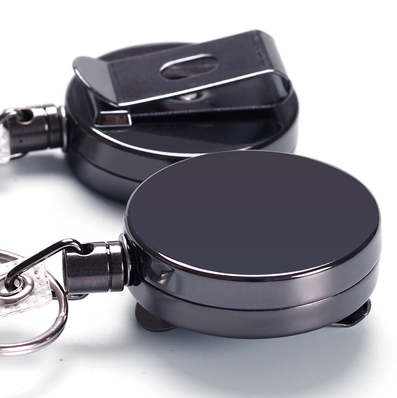 Retractable Badge Reel with Key Ring 7