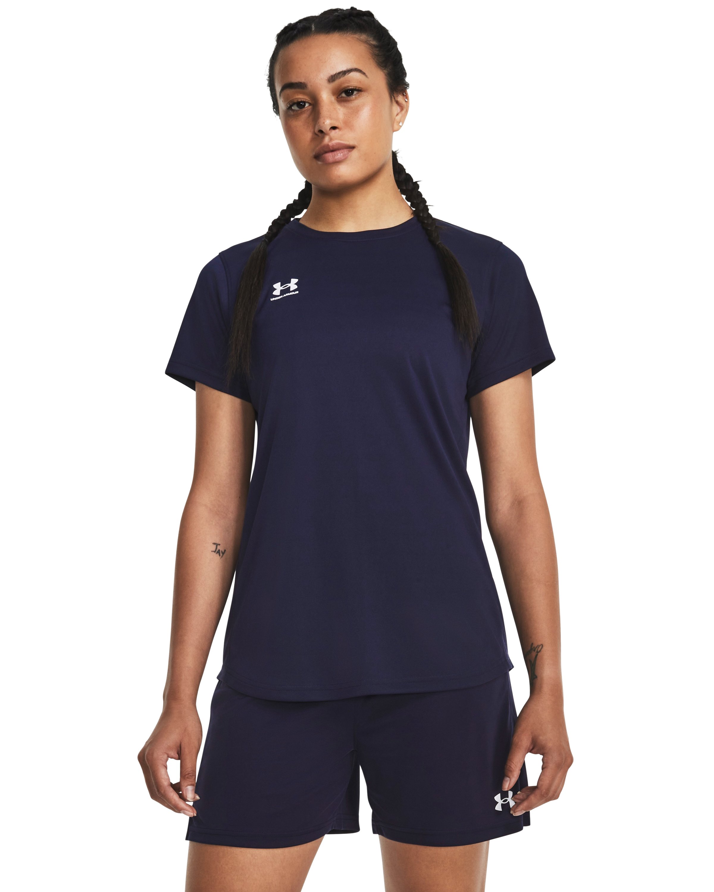 UA Challenger Women's Training Short Sleeve 2