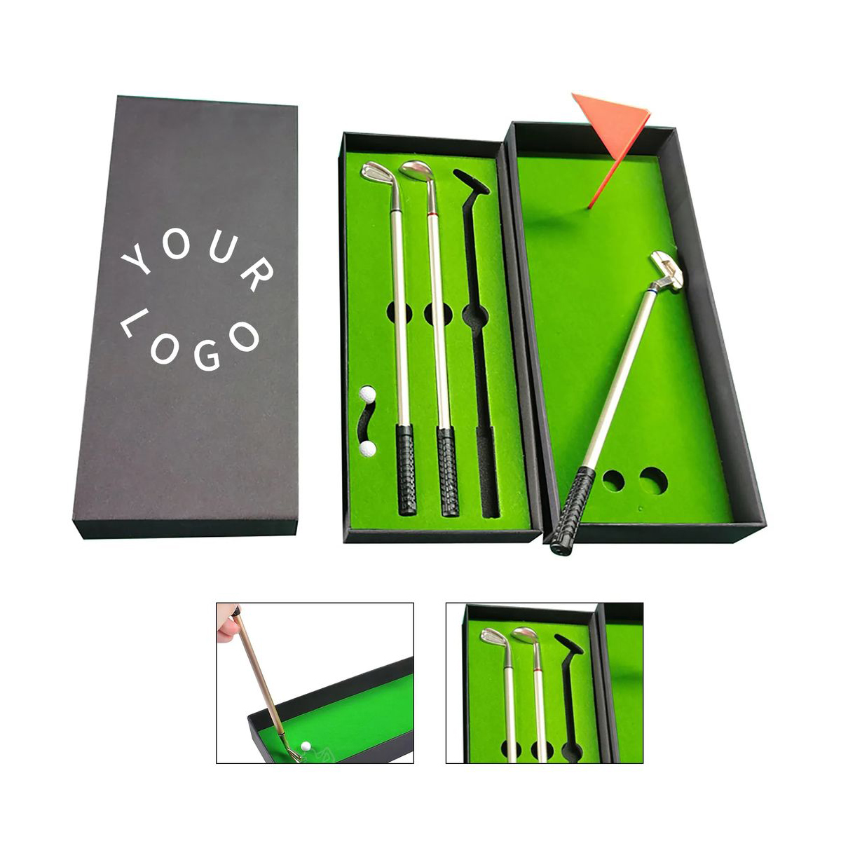 Golf Club Shaped Pen Set in Presentation Box 2
