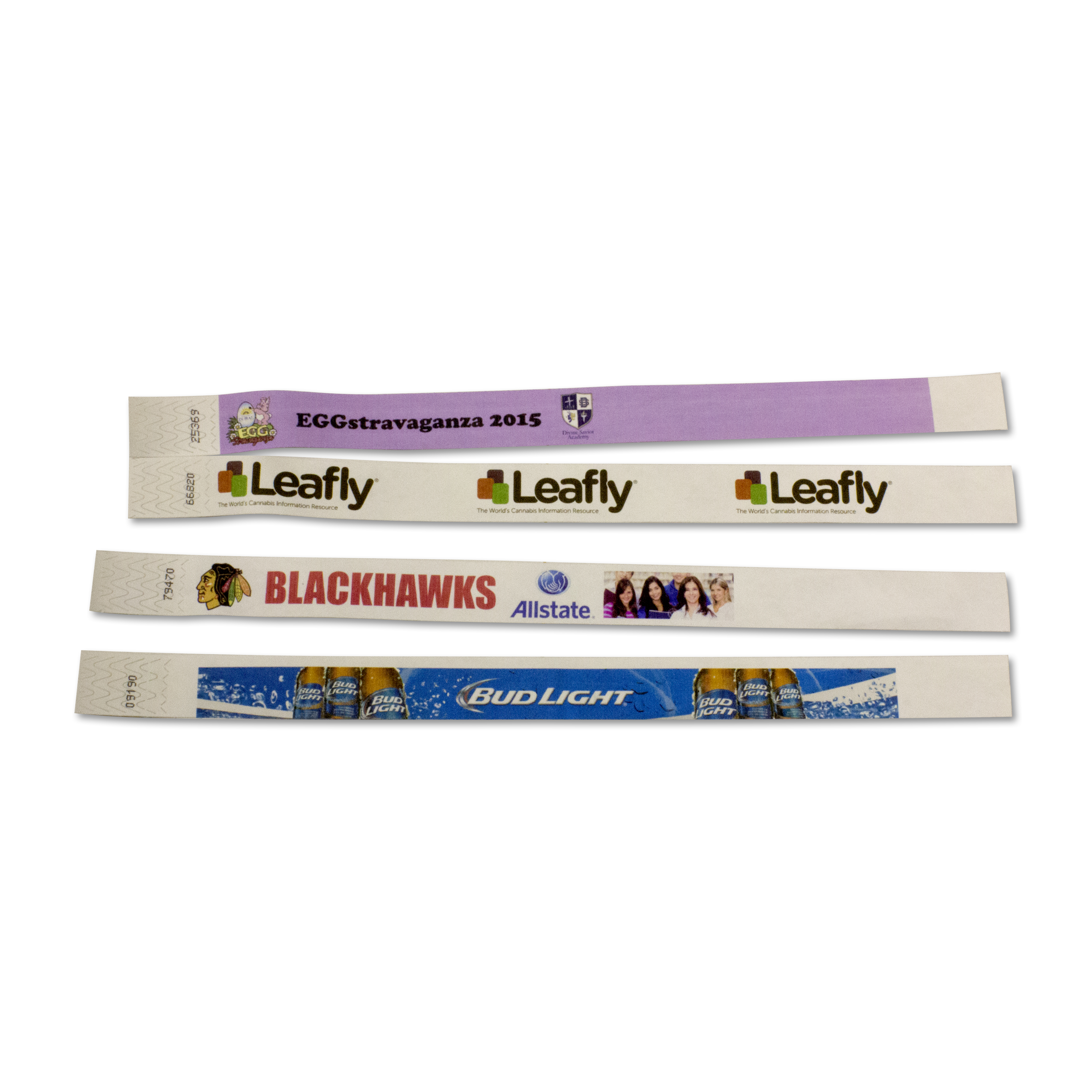 Tyvek Bracelet Full Color or Reversal 3/4" Wide 1