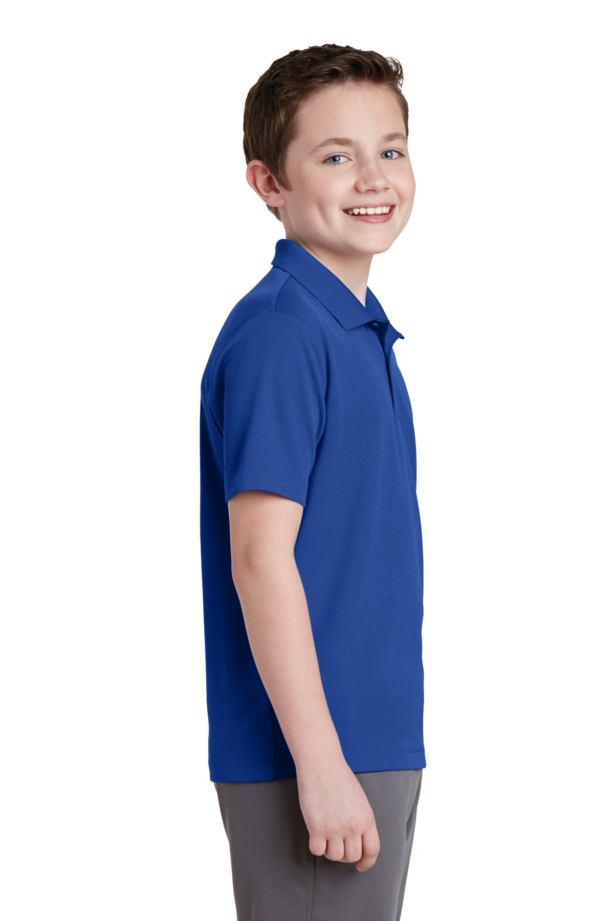 Sport-Tek® Youth PosiCharge RacerMesh Polo 18