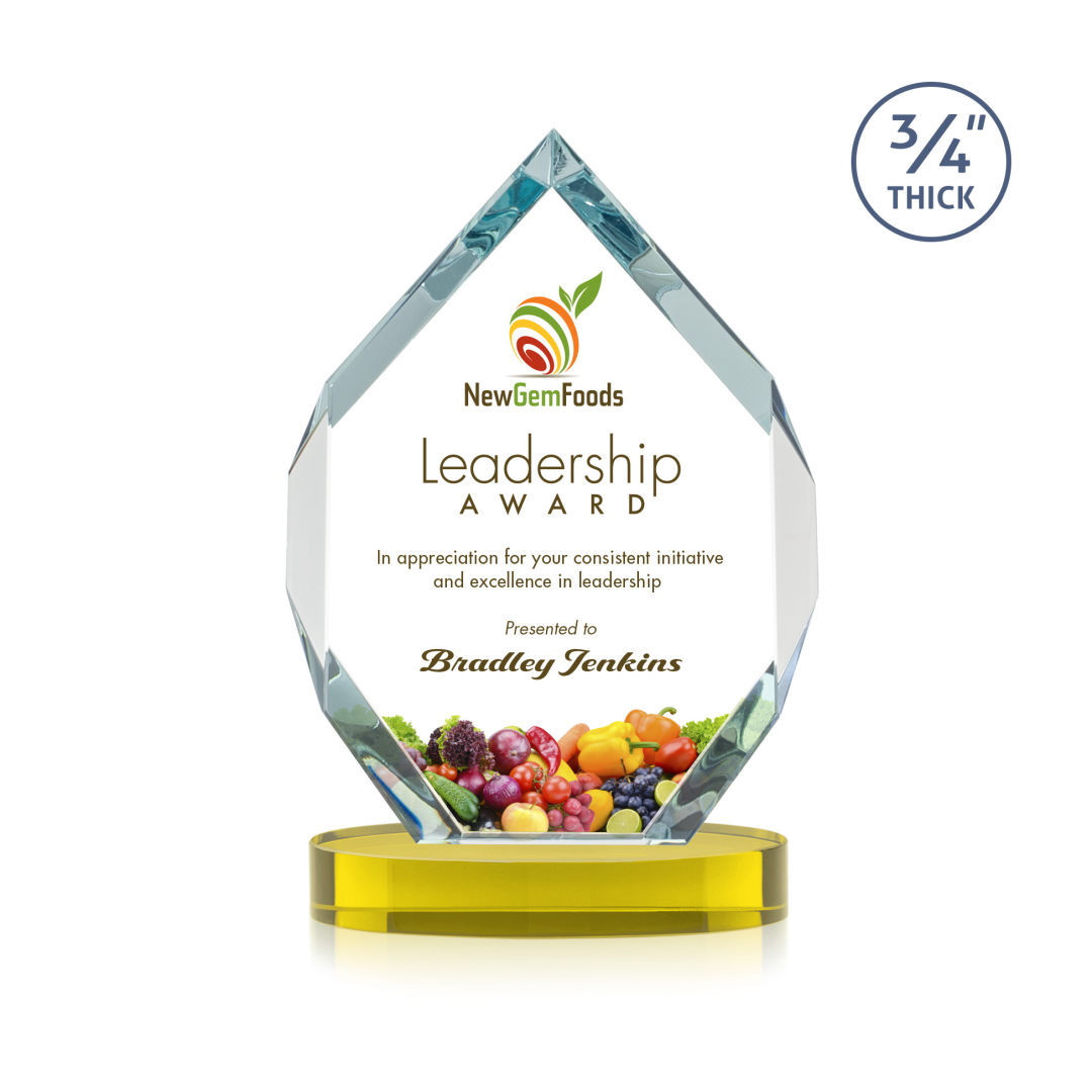 Royal Diamond VividPrint™ Award on Alberton Base - Gold 9