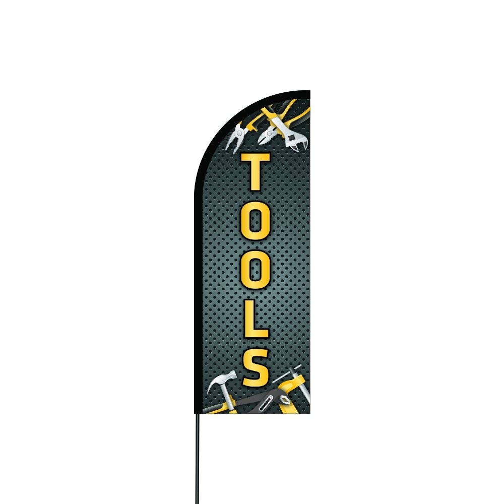 Tools Flag Kit Hardware 14' Feet Feather Flag Sign Outdoor Banner 2