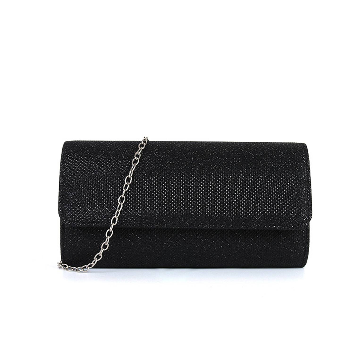 Women's Glitter Clutch Purse with Chain for Wedding & Party 11