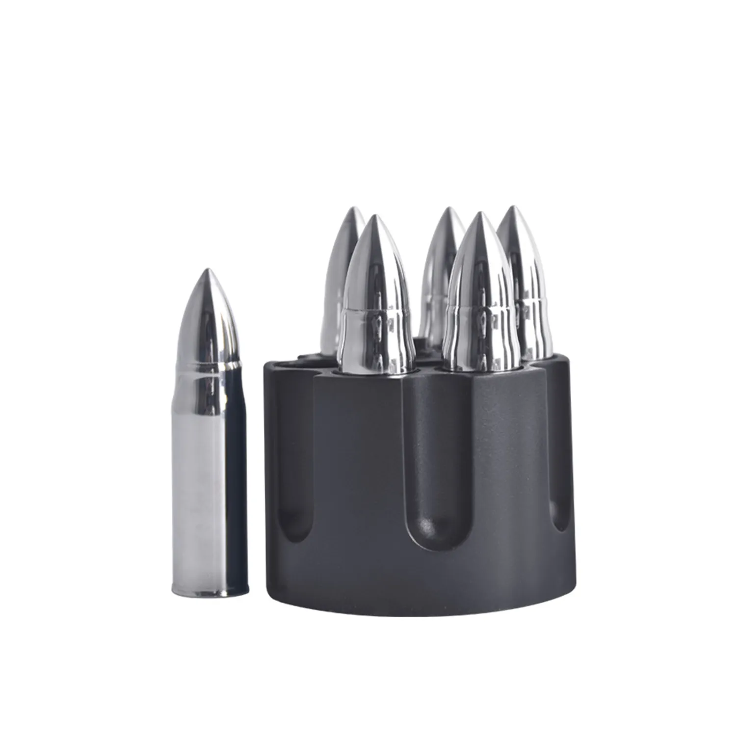 Bullet Stainless Steel Ice Cube Set-Set of six 5
