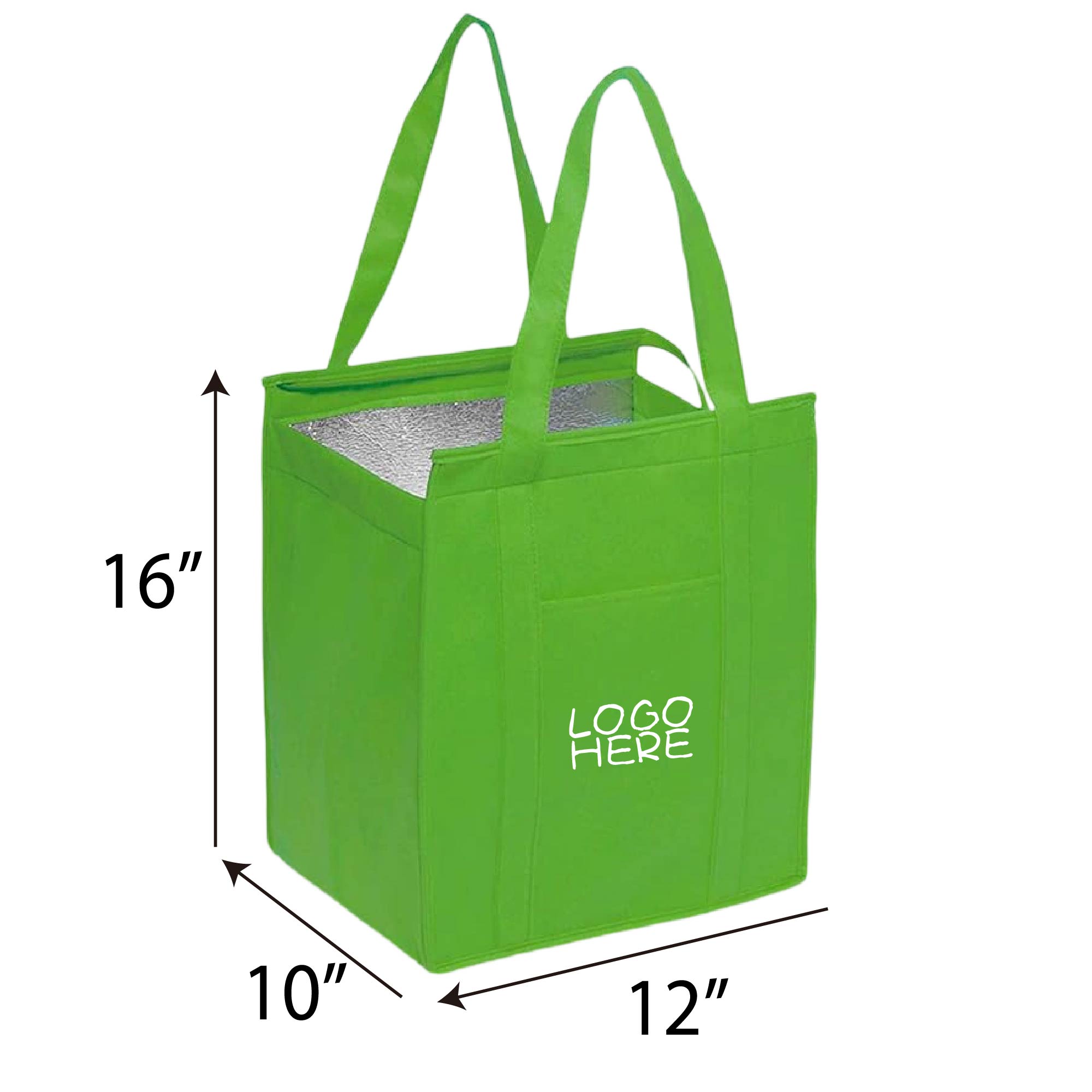 Large Insulated Zipper Tote Bag 3