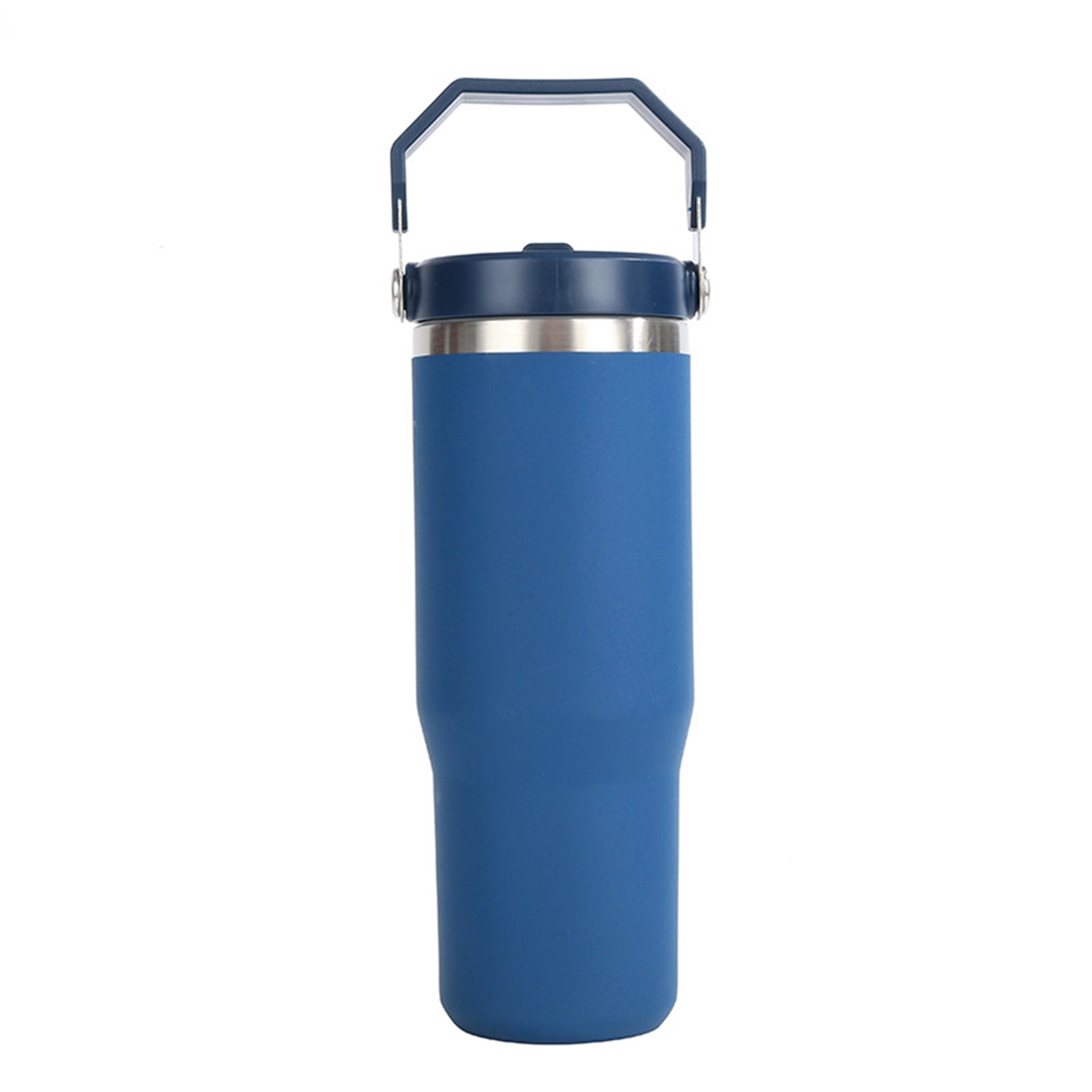 30 Oz. Vacuum Tumbler with Handle & Flip Straw Lid 2