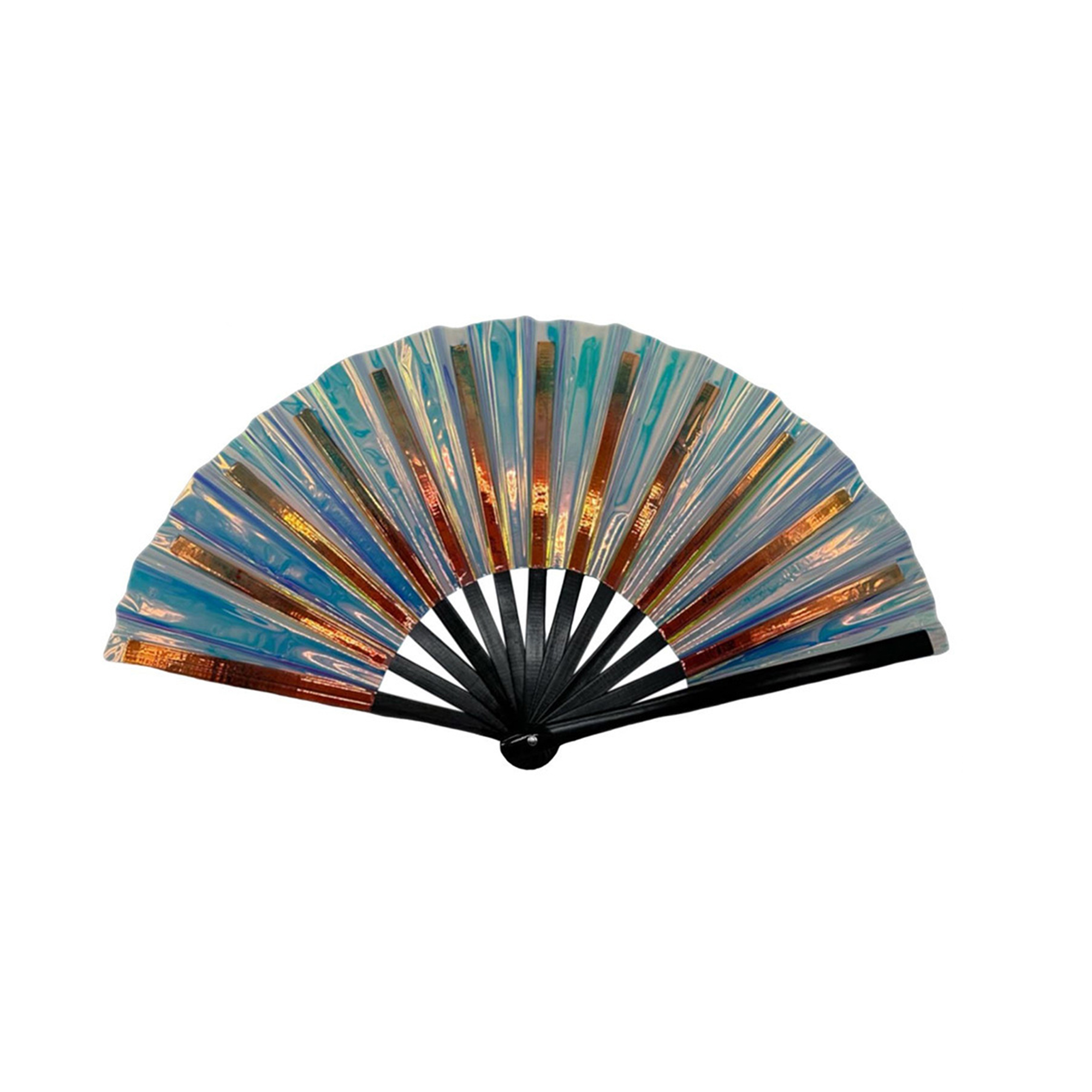 PVC Folding Performance Hand Fan 13" Length 21