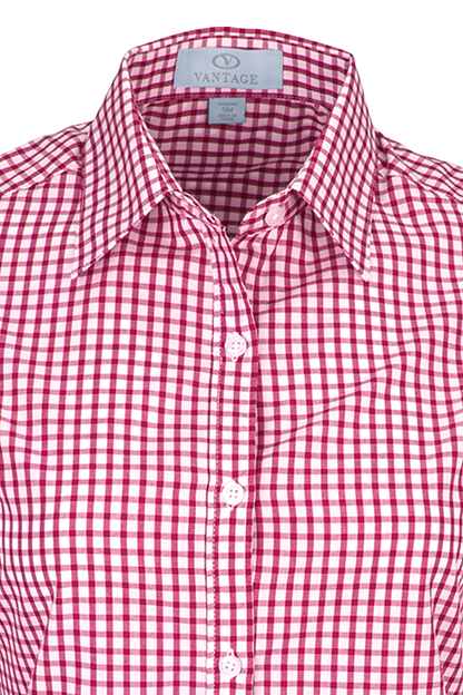 Women’s Easy-Care Gingham Check Shirt 50