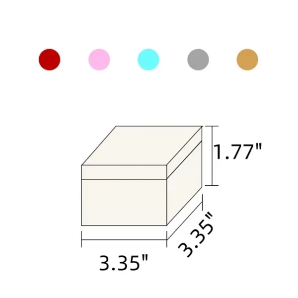 Square Tinplate Storage Box - Durable Metal Container 1