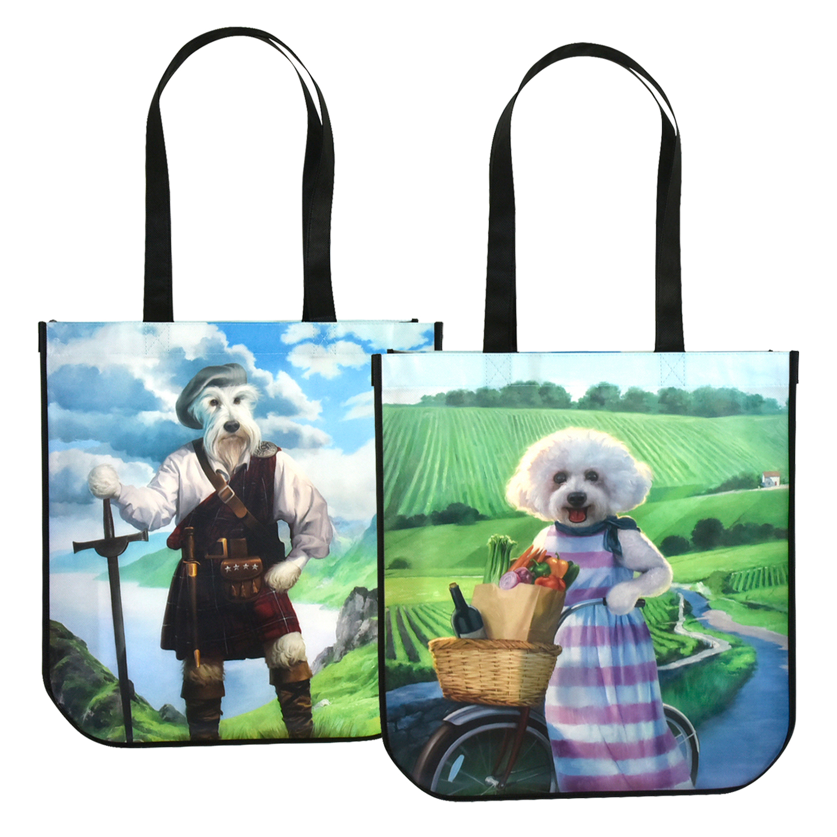 Custom Laminated Non-Woven Round Cornered Promotional Bag 12.5"x13.5"x6" 1