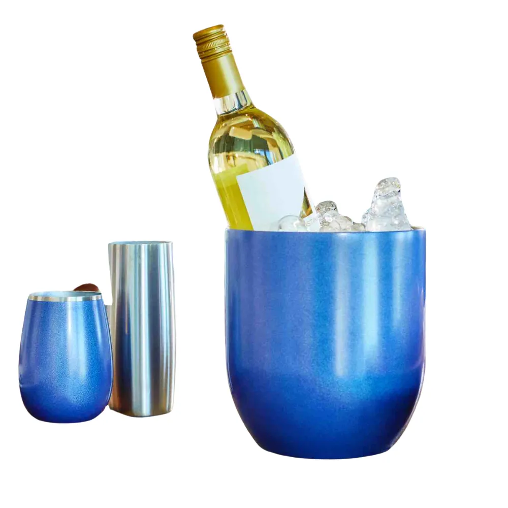 3L Insulated Ice Bucket with Lid and Tongs 8