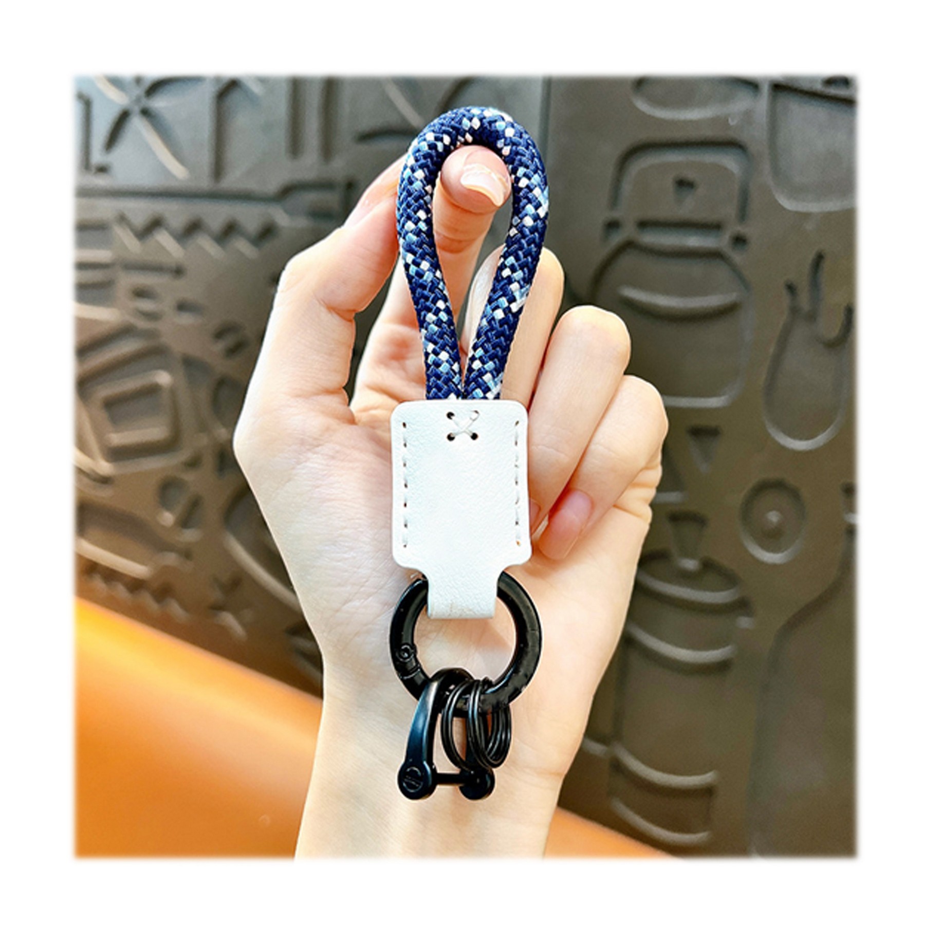 Car Keychain Braided Key Chain With D-ring 1