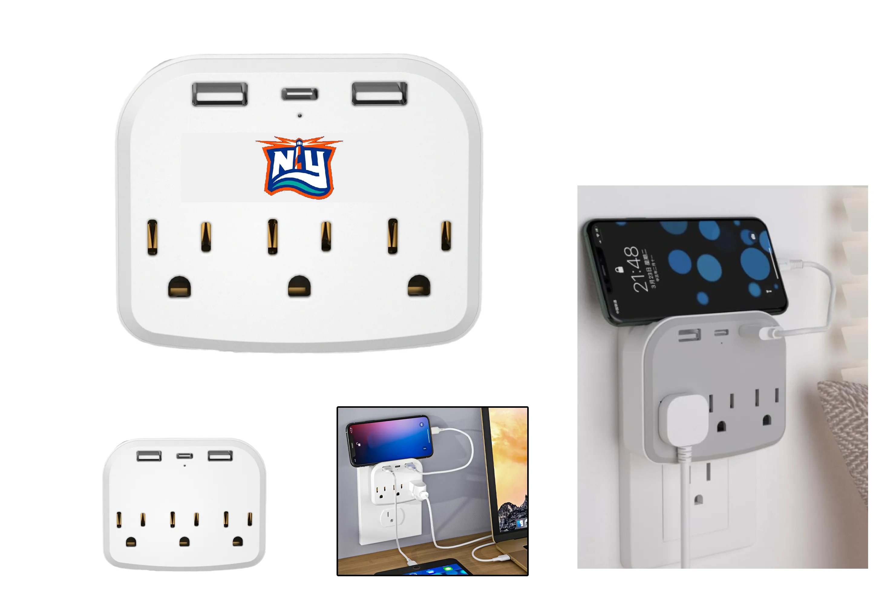 1 to Three Multi Interface Sockets 3