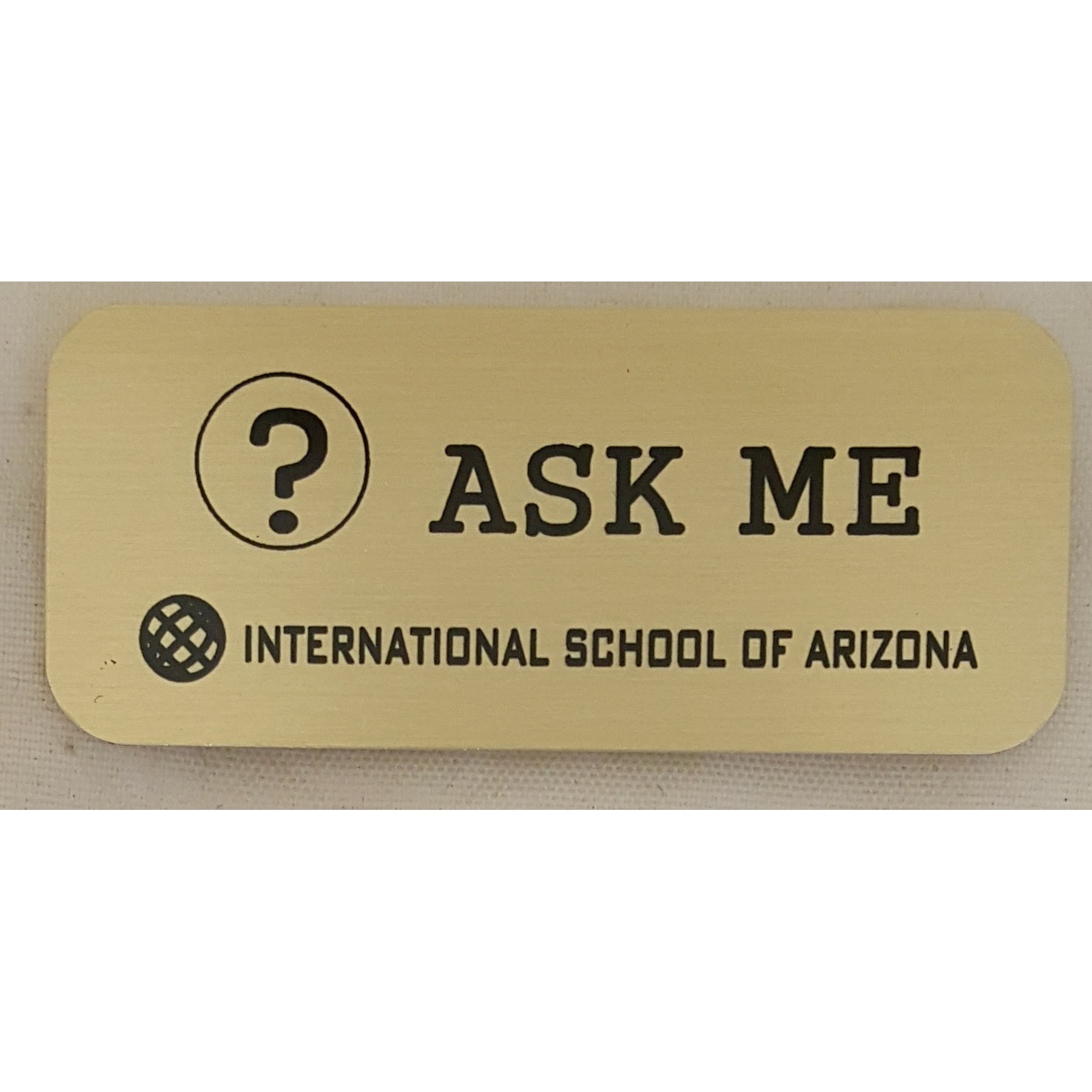 1" Wx3"L Aluminum Name Badge w/Full Color Imprint & Personalization 4