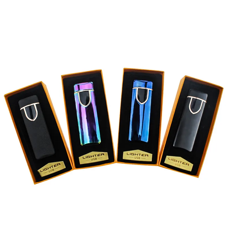 USB Rechargeable Windproof Flameless Arc Lighter 4