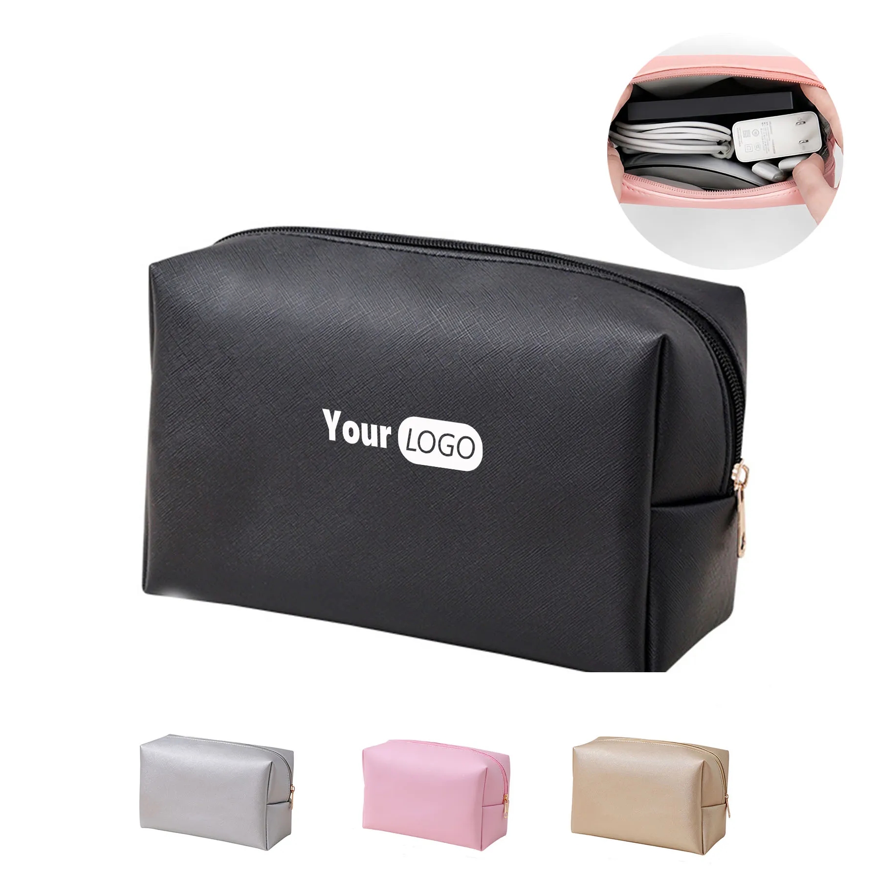 Polyurethane New Minimalist Lipstick Toiletries Storage Bag 5