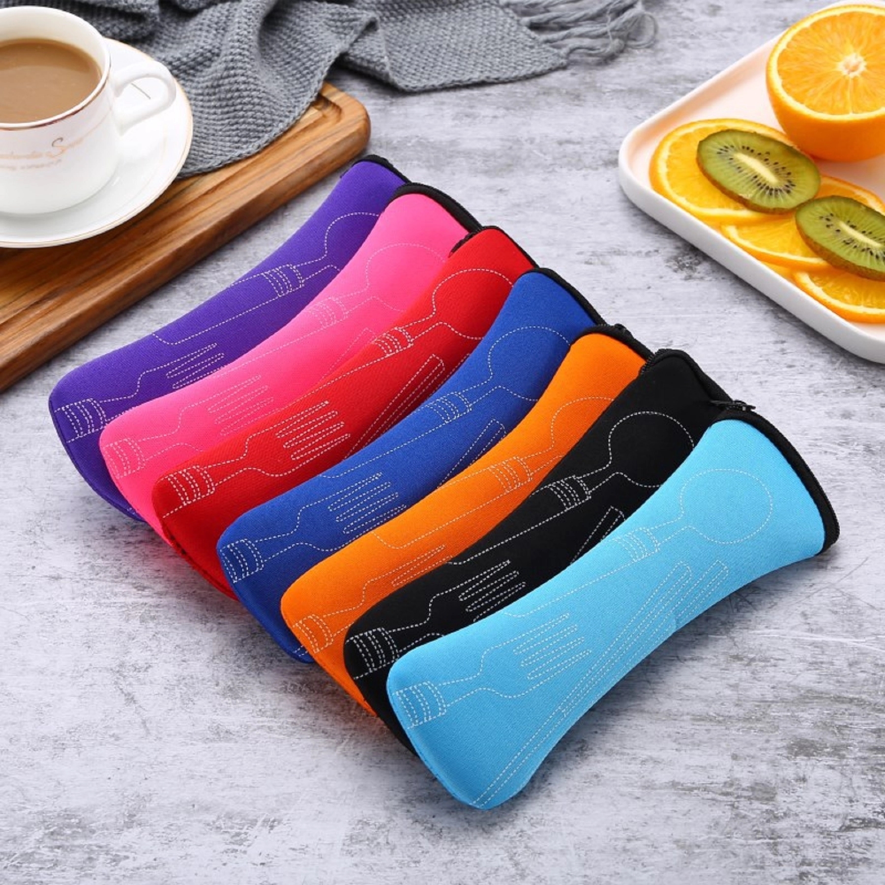 Stainless Steel Cutlery 7 Piece Set with Neoprene Bag 4
