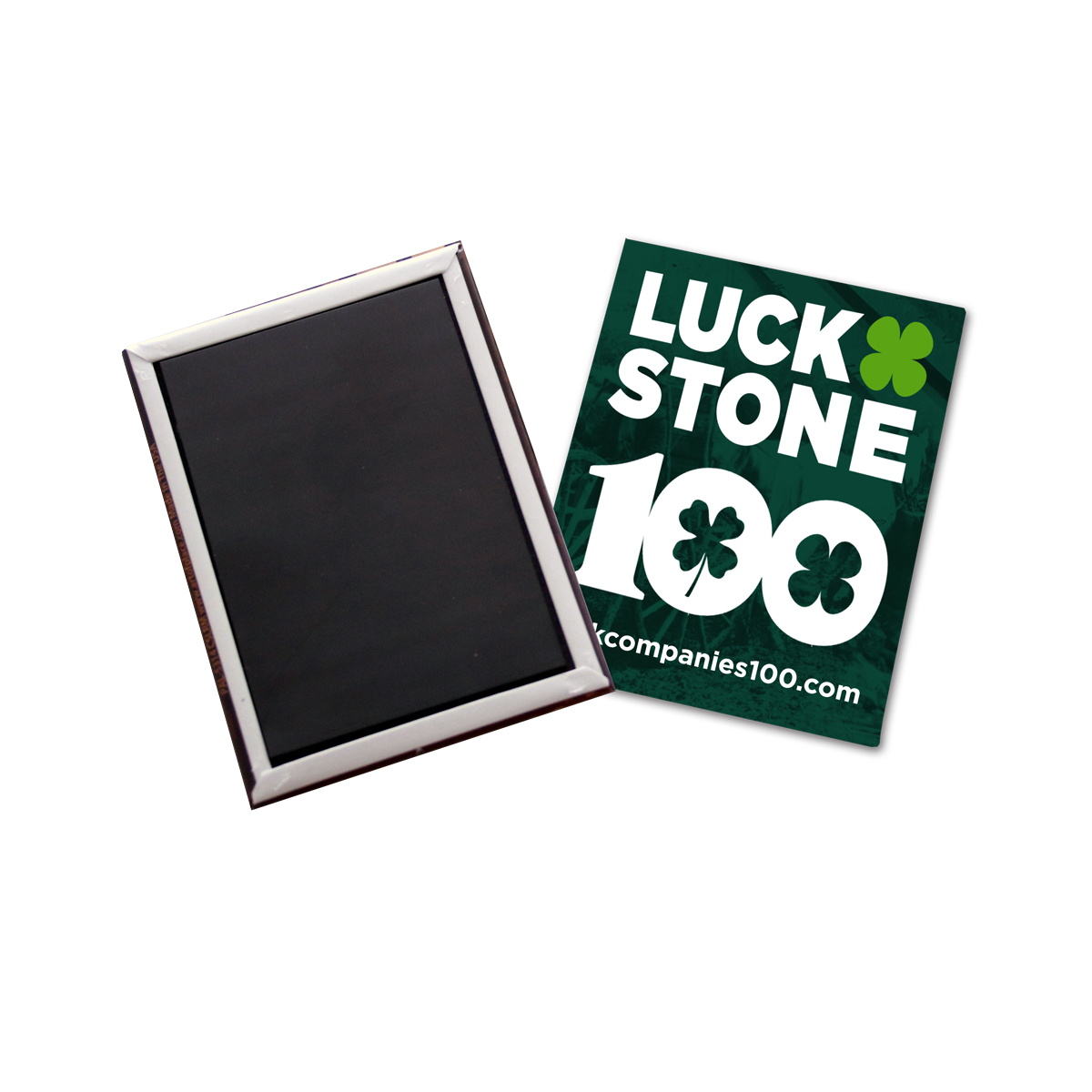 USA Made Rectangle Celluloid Magnetic Full Color Button Magnet (2.5x3.5")