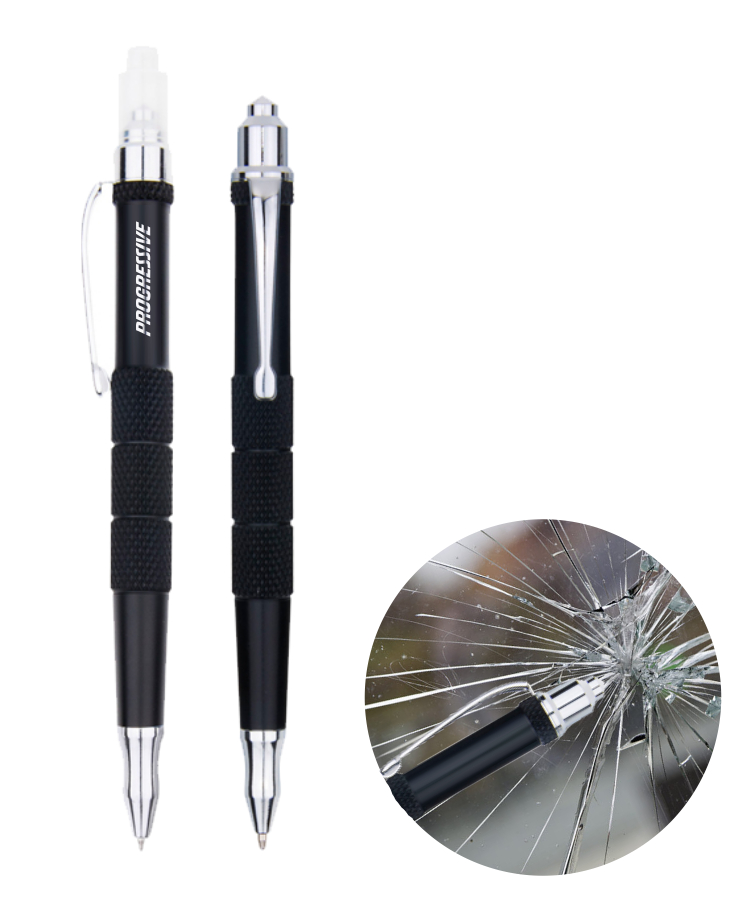 Union Printed - 2 in 1 Emergency Stainless Steel Tactical Pen 1
