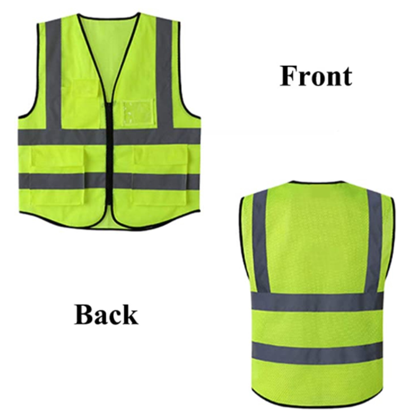 Mesh Multi-Pockets Reflective Safety Vest 3