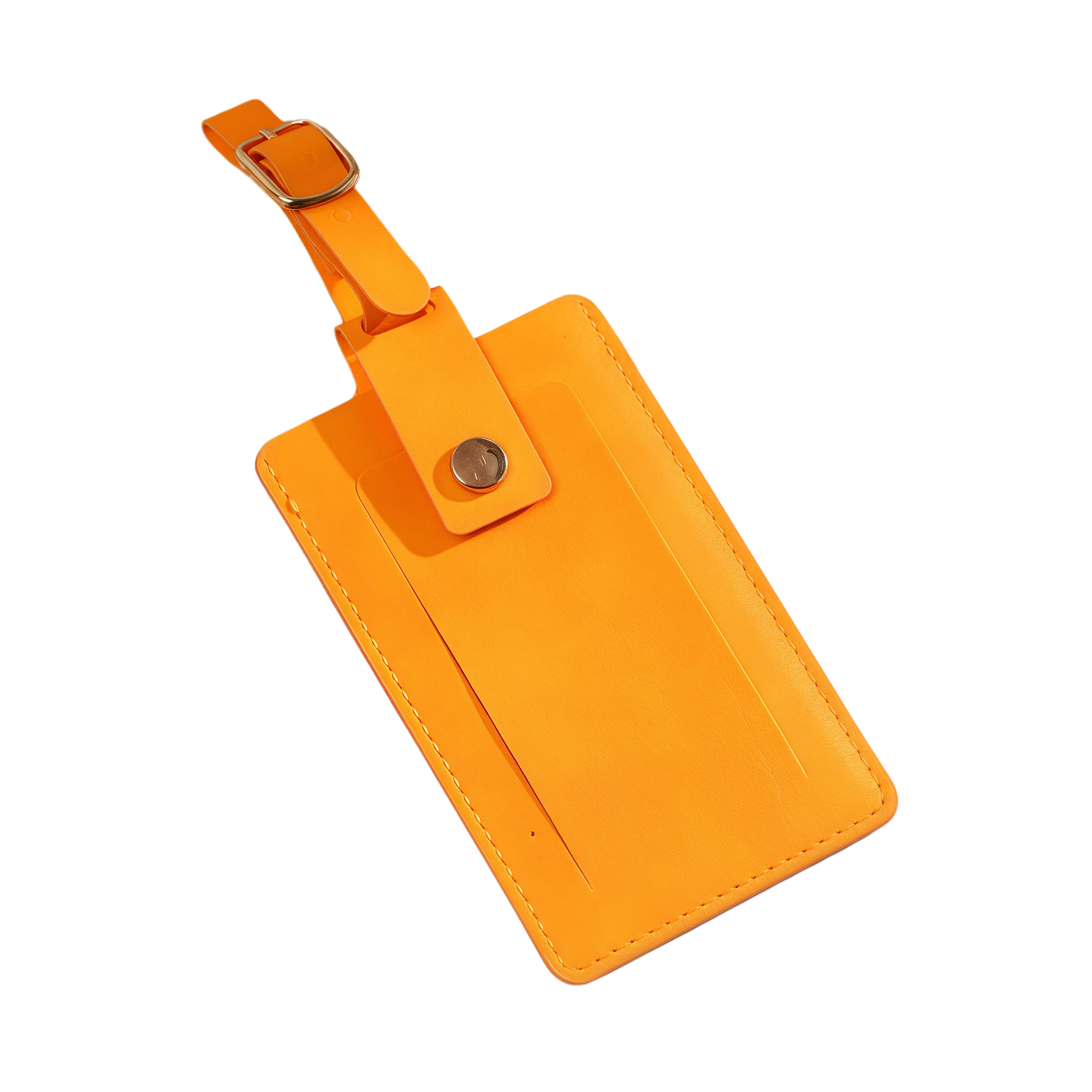 Thick PU Leather Luggage Tag with Flip Cover 8