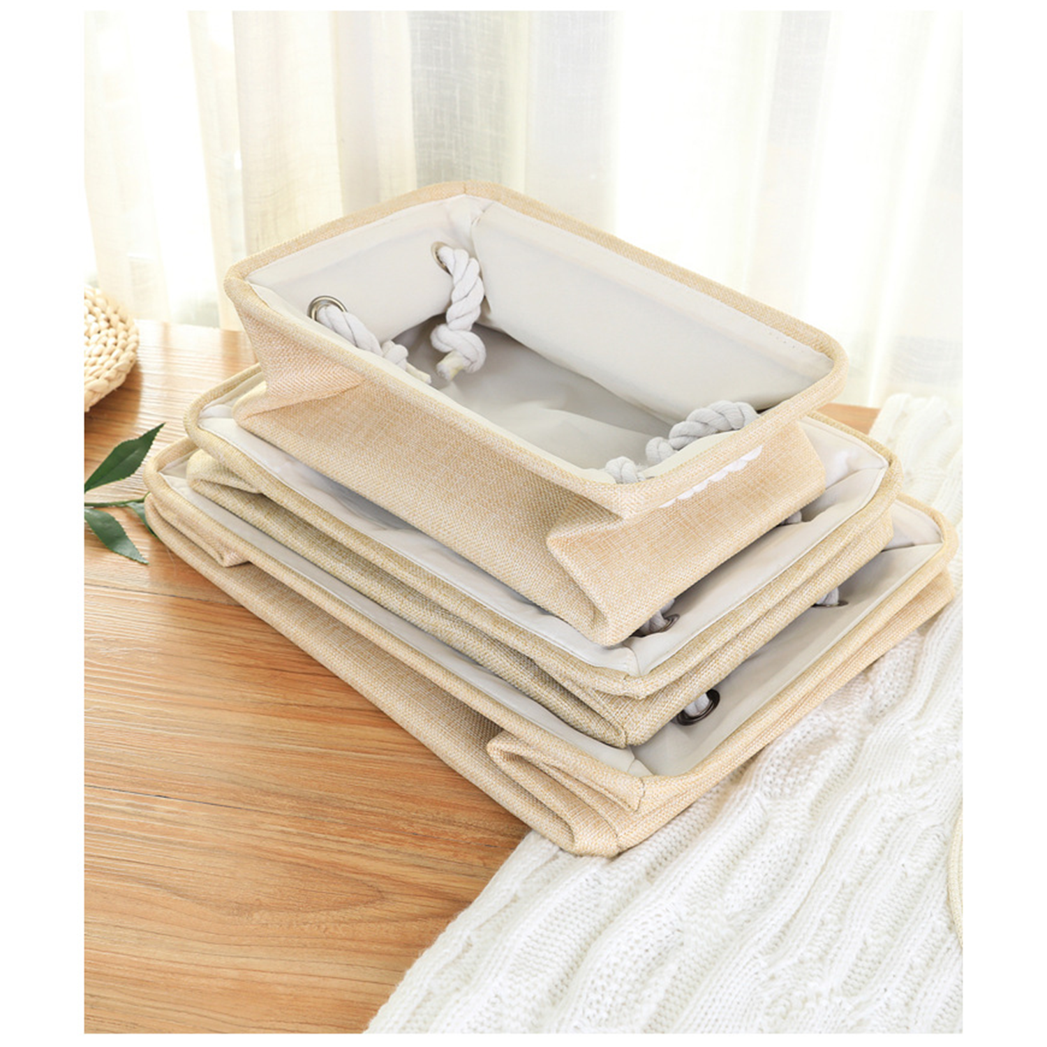 Storage Basket for Organizing with Handle 1