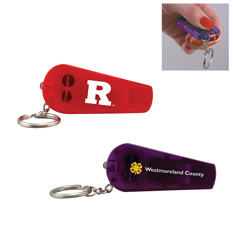 Light Up Whistle Keytag