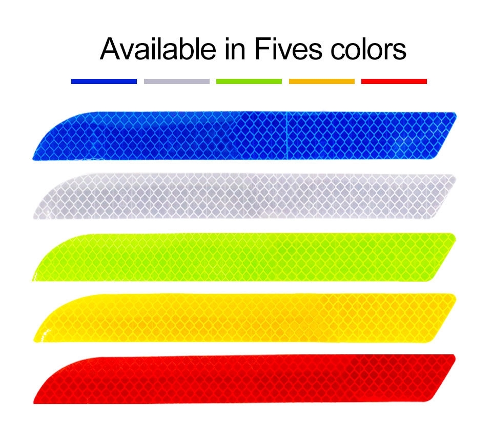 2 Pack Car Rear Bumper Reflective Decals Safety Sticker 3