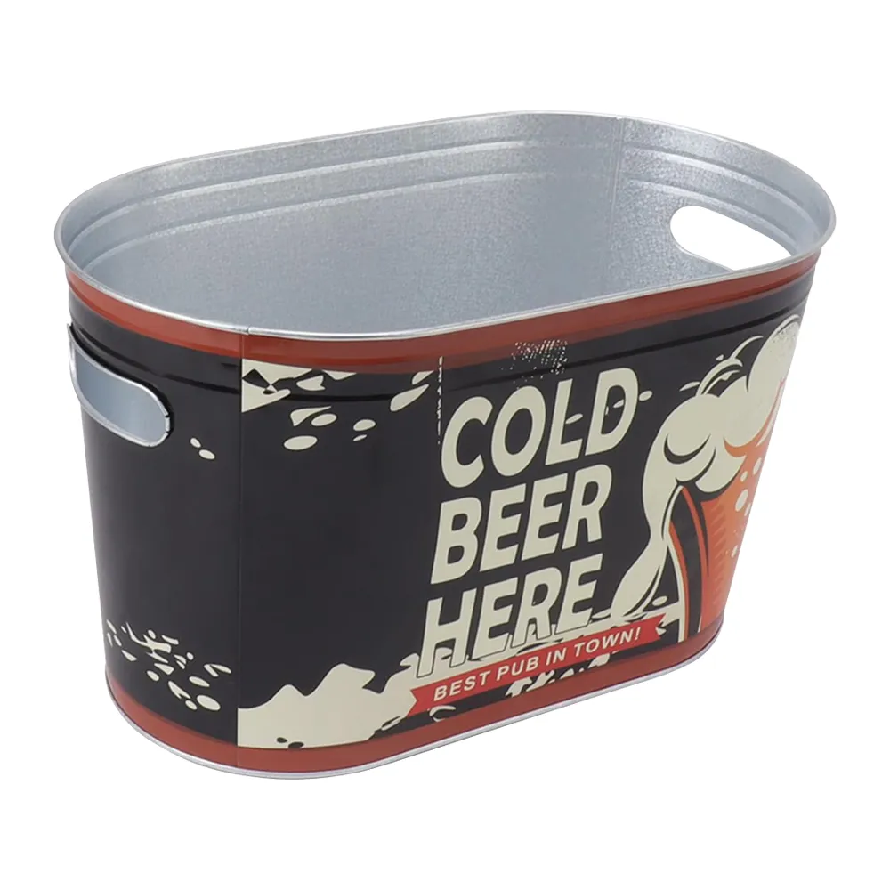 8L Galvanized Deep Beverage Bucket 5