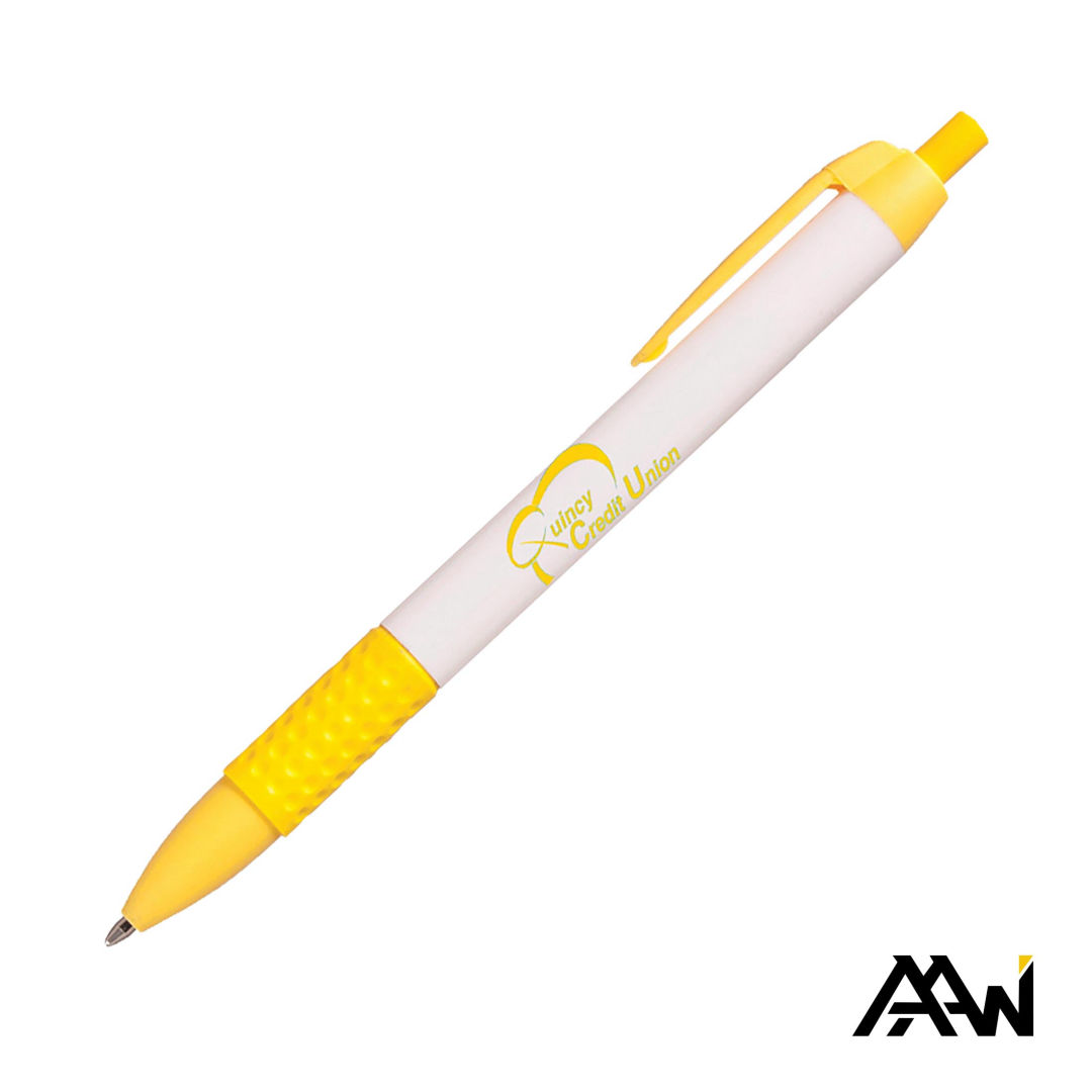 Widebody Grip Pen Glossy White Barrel - Matte 7