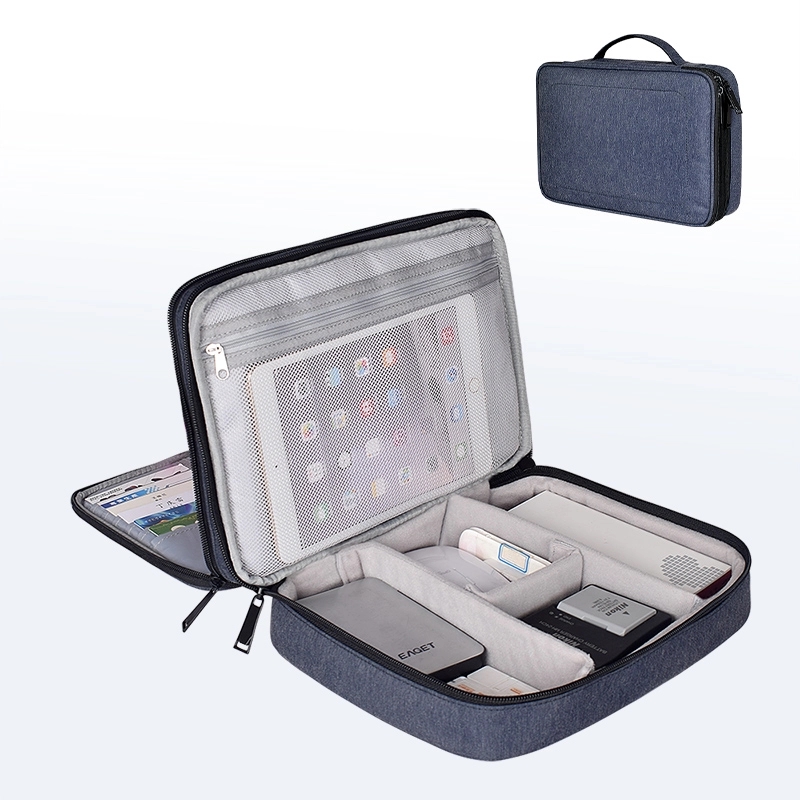 Dual Layers Travel Gear/ / Tech Accessories Organizer Bag 11