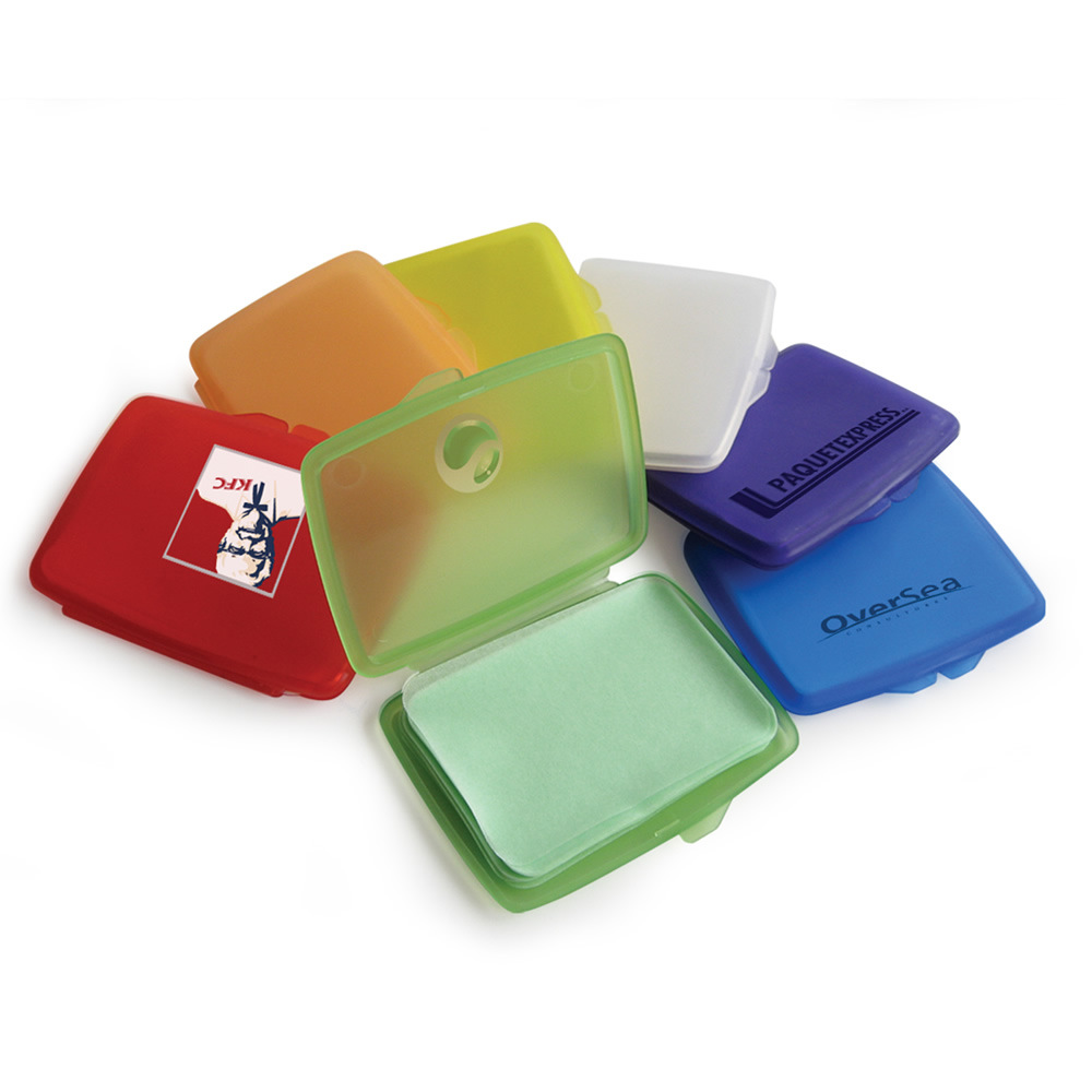 Travel-Size Paper Soap with Plastic Container 1