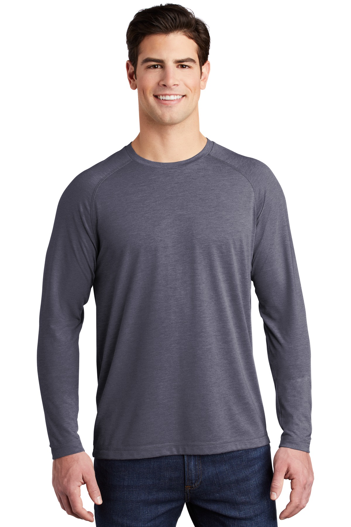 Sport-Tek® PosiCharge Long Sleeve Tri-Blend Wicking Raglan Tee 47