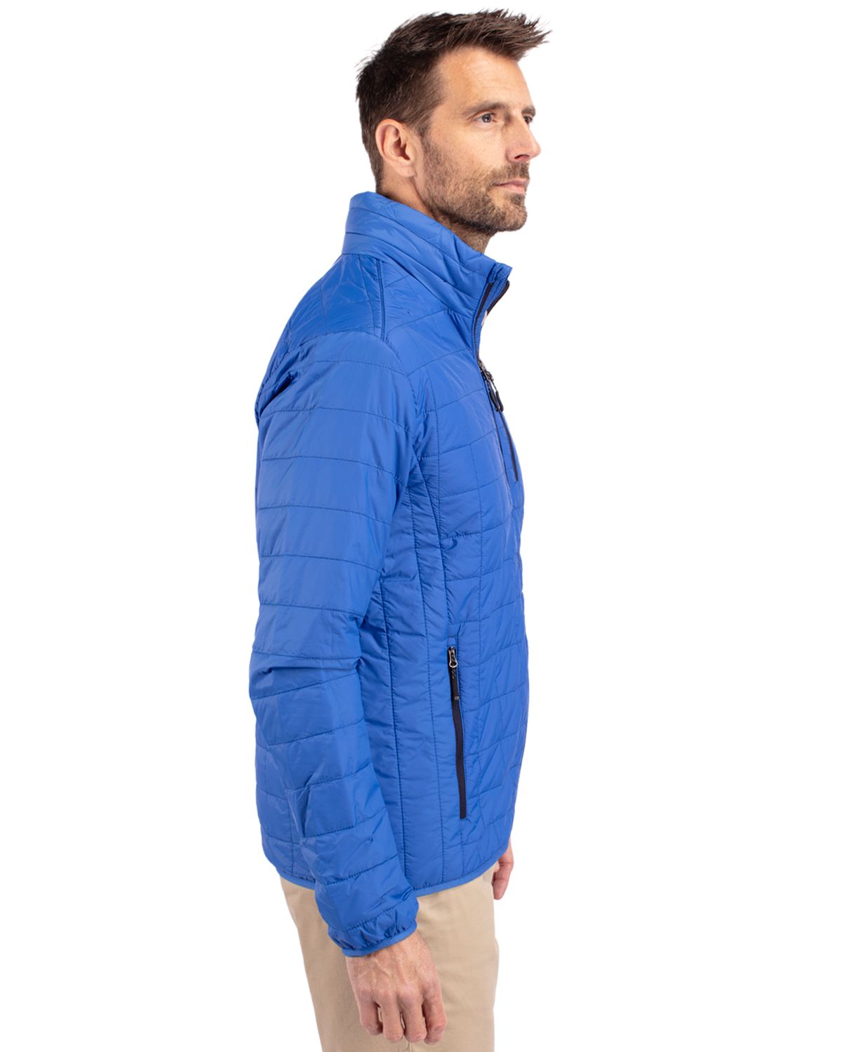 Cutter & Buck Rainier Recycled Insulated Puffer Mens Full Zip Jacket 111
