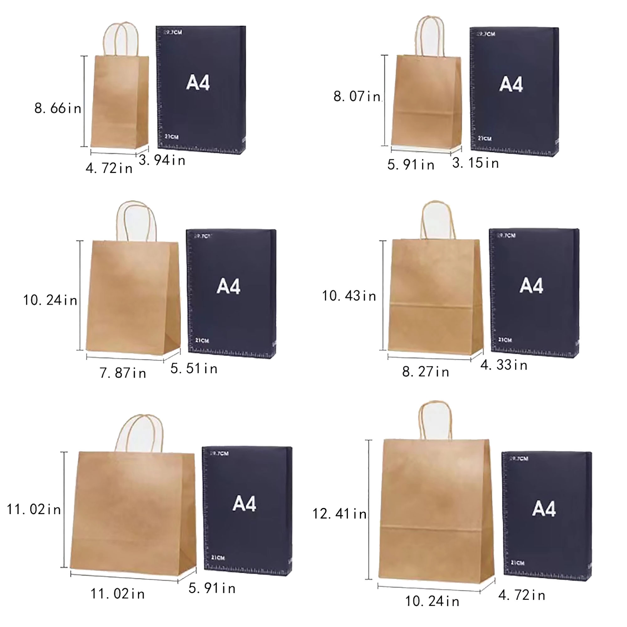 Many Sizes of Paper Bags 4