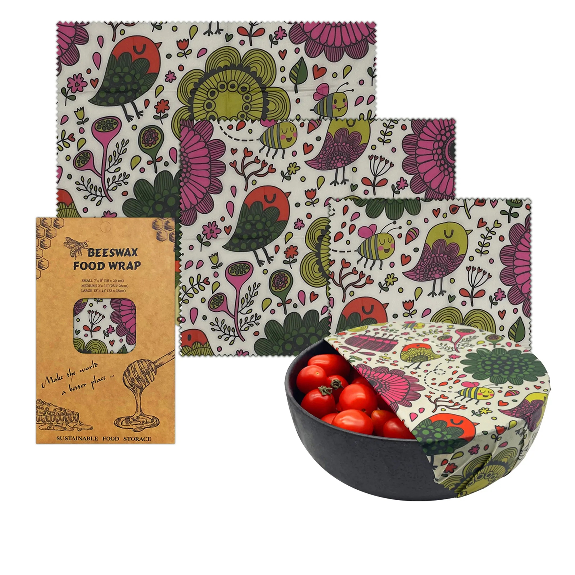 Reusable Beeswax Food Wraps Wax Cloth 8