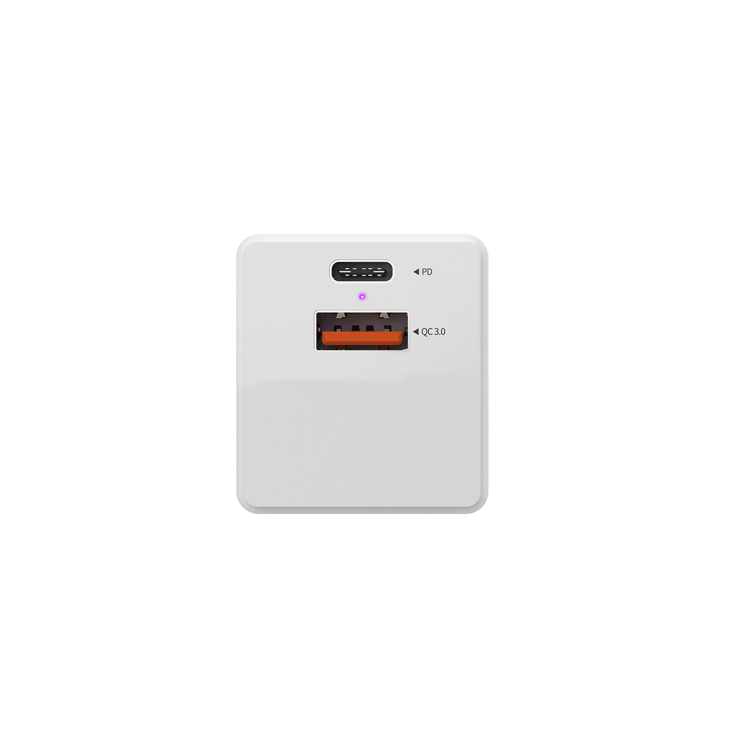Dual Port Foldable Plug Quick Charger - PD 30W + QC3.0 5