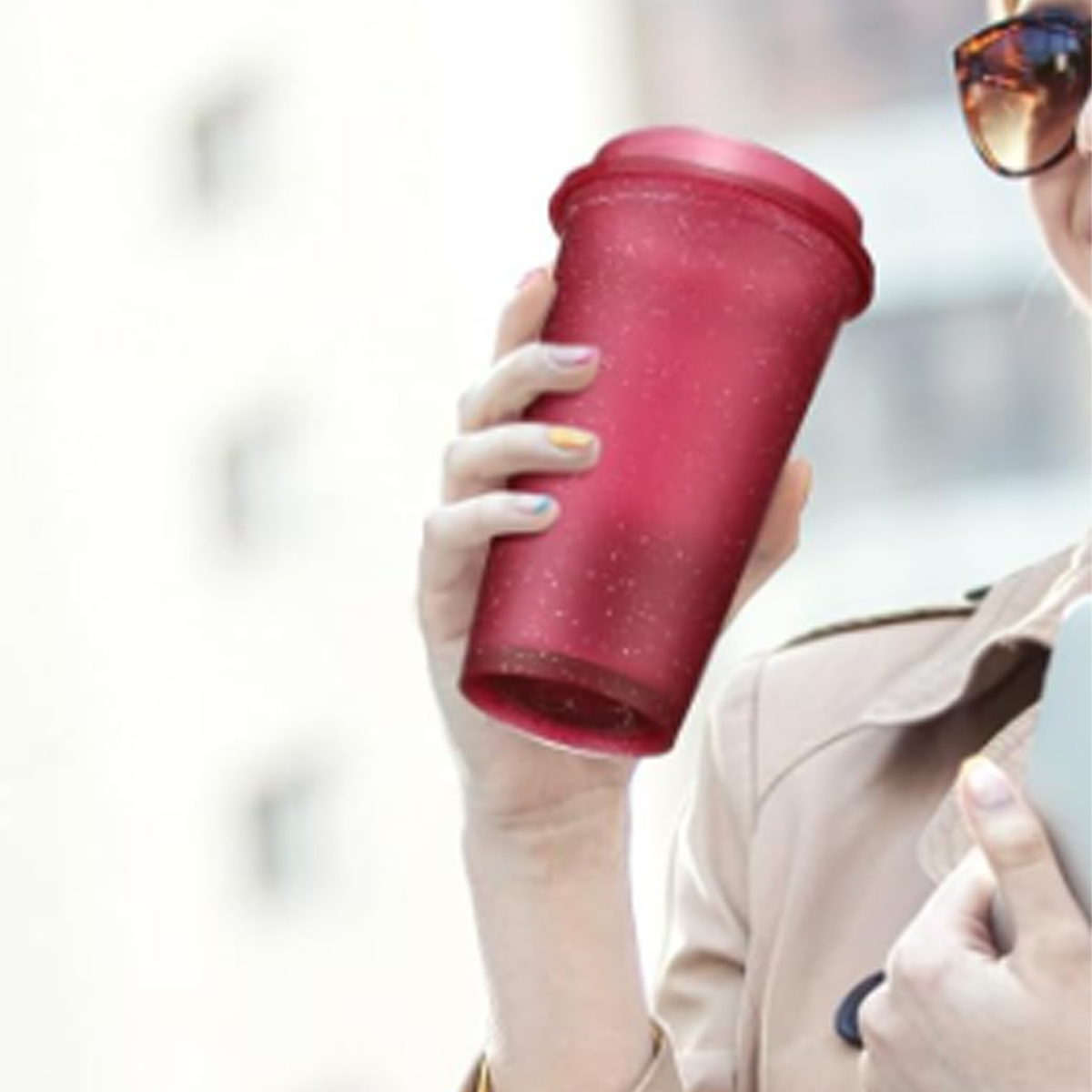 16Oz. Plastic Shaker Cup with Flip Lid in Assorted Colors 4