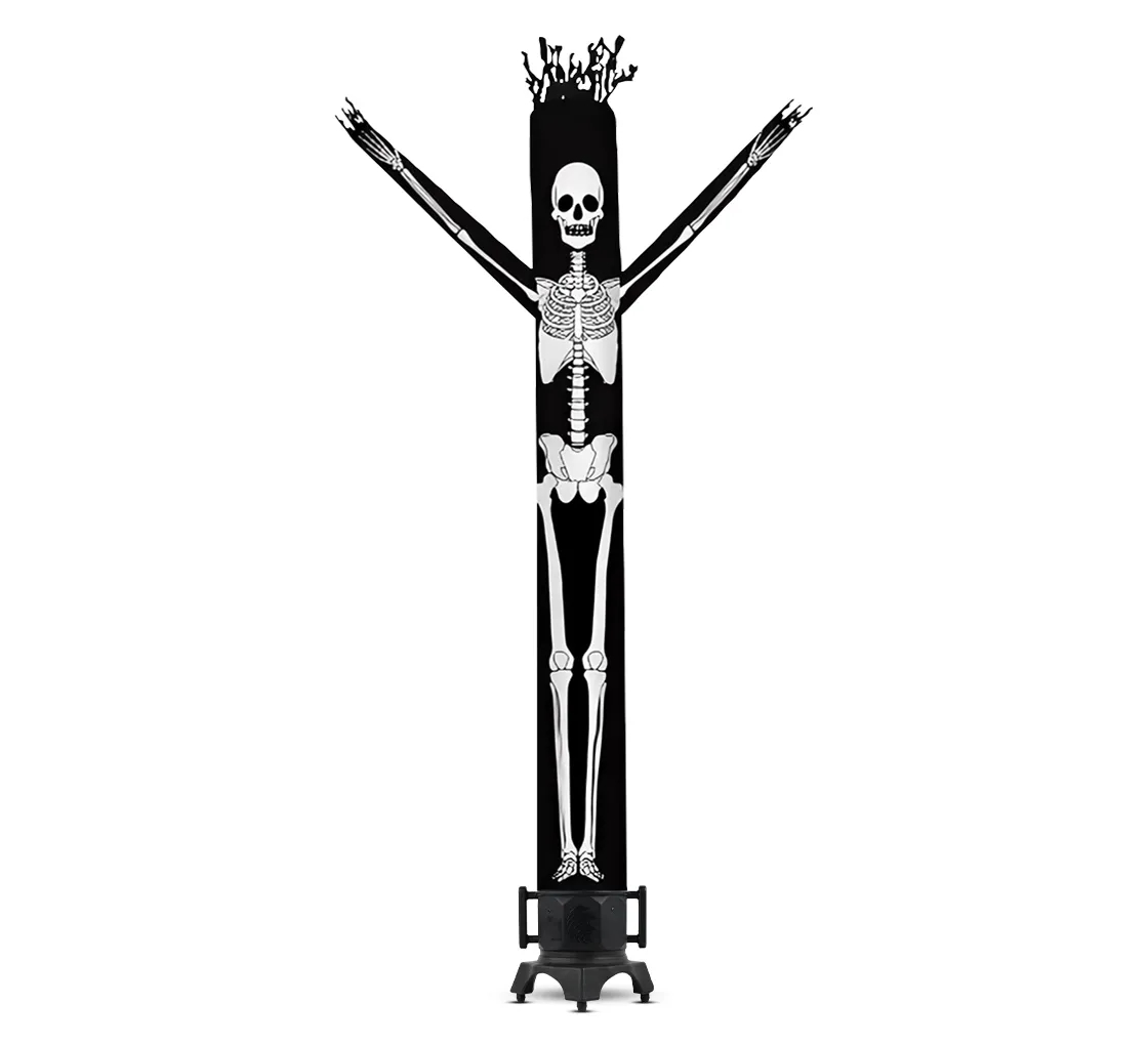 Halloween Skeleton Inflatable Tube Man with Blower 1