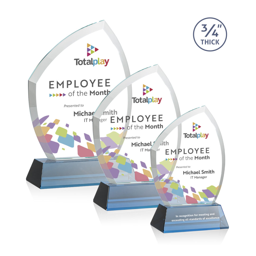 Daltry VividPrint™ Award on Newhaven Base - Sky Blue