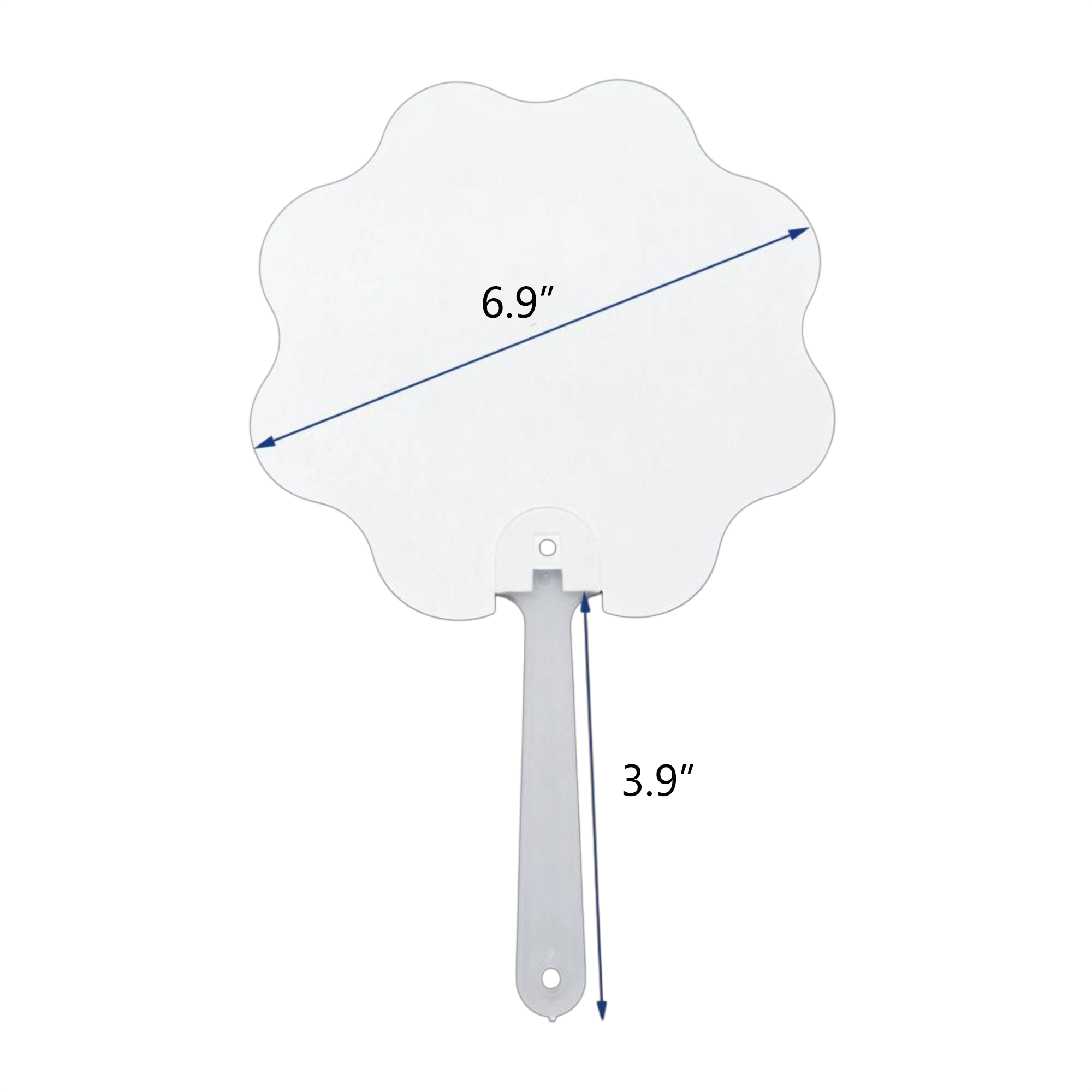 Double-Sided Full-Color Printed Plastic Fan 4