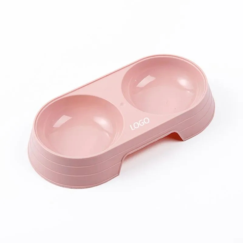 Plastic Double Pet Bowls For Feed And Drink Water 9