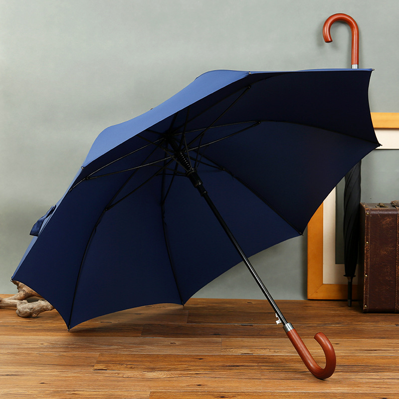 Wood Hook Umbrella For Adult 3